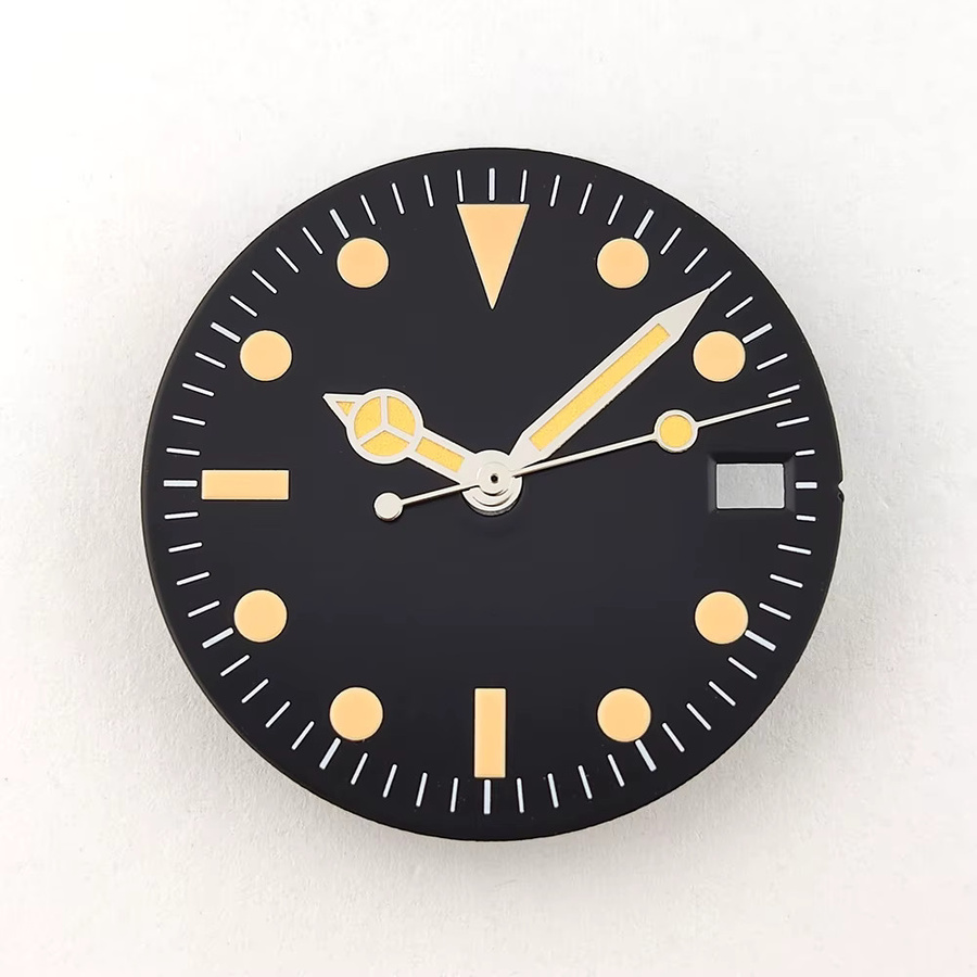 OUMASHI Uhrenzubehör Zifferblatt, Schwarz, 28,5 mm, Unisex - Bild 2