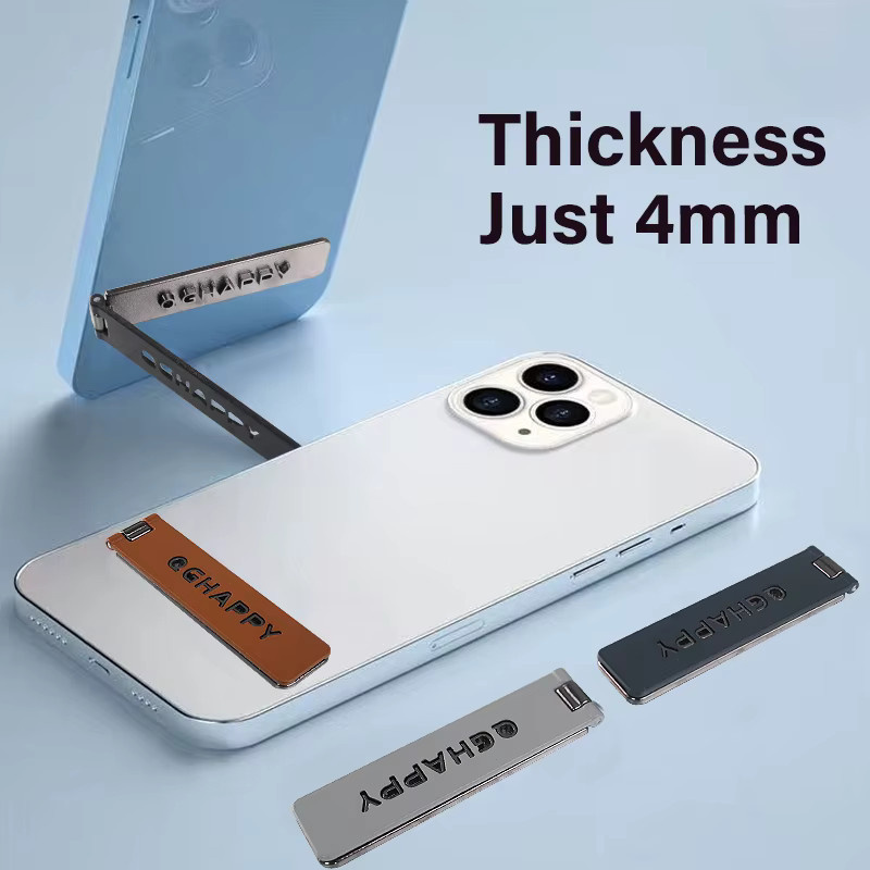 WSSHE Universeller faltbarer Handyhalter aus Metall, ultradünner Desktop-Ständer mit Aufkleber für Xiaomi, iPhone und Samsung - Bild 2