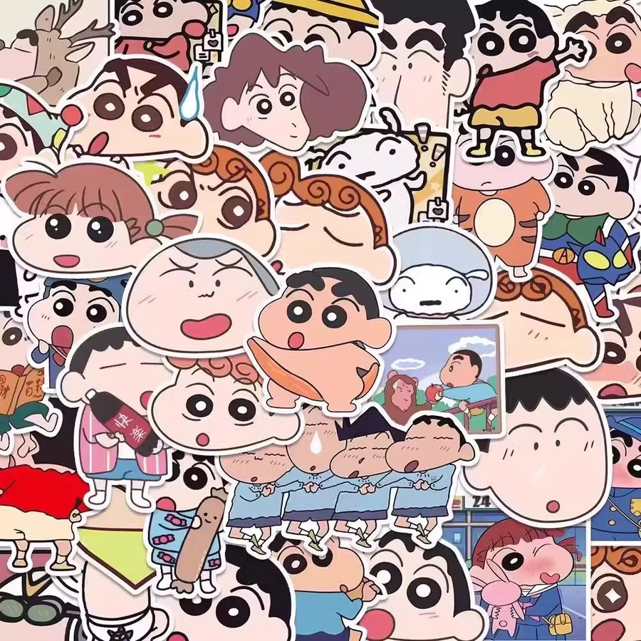 Bandai Crayon Shin Chan Aufkleber, 50-teiliges Set - Bild 2