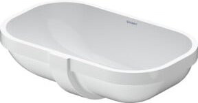 Duravit Einbauwaschtisch D-Code aus Keramik in Weiß, Breite: 49,5 cm, Tiefe: 29 cm - Bild 1
