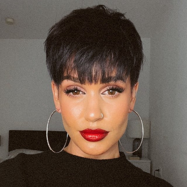 OYM HAIR Pixie-Perücke mit Pony, Echthaar, Damen - Bild 1