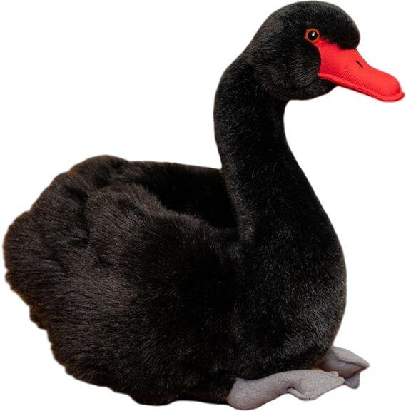 Kawaii Simulationsschwan Plüschtier, Schwarz-Weiß-Paar, ab 14 Jahren - Bild 1