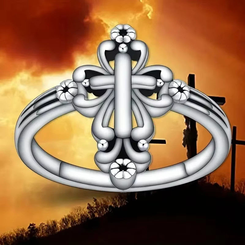 Huitan Ring, Silber, Damen, Kreuz - Bild 2