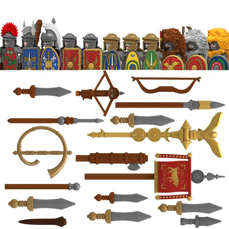 Yiran toy Römische Serie Konstruktionsbausteine Burg Mittelalterliche Militärritter Figuren ab 14 Jahren - Bild 2