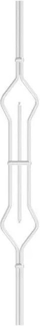 FeNau Zierstab aus Edelstahl V2A in Silber, Rund, Durchmesser: 1,2 cm, Höhe: 90 cm, mit 2x Gewinde M6 - Bild 1