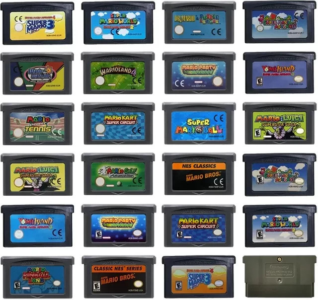 Bandai Super Wario Land 4 GBA Game Cartridge für 32-Bit Videospielkonsolen EUR/USA Version - Bild 1