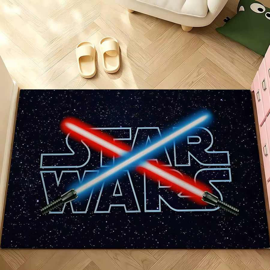 Beast Kingdom S-Star W-Wars Teppich, rutschfeste rechteckige Matte in Schwarz, B/T: 60 x 40 cm - Bild 3