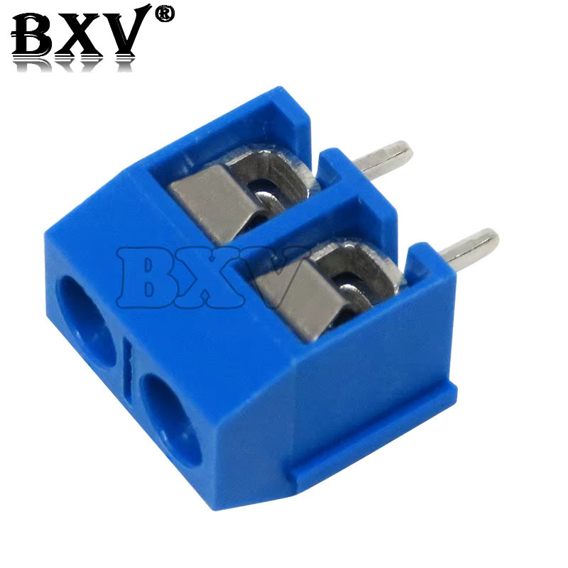 BXV 10er Set Schraubklemmen Block Steckverbinder für KF-Serien 7,62mm, 2-polig und 3-polig, Farben: Grün und Blau - Bild 2