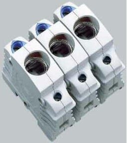 Wöhner Sicherungssockel 31288 aus Kunststoff, 16A, 400V, 3-polig, Weiß - Bild 1