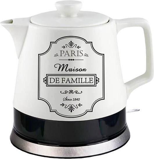 Keramik-Wasserkocher Paris Maison in Weiß, 1,0 l, 1000 W - Bild 1