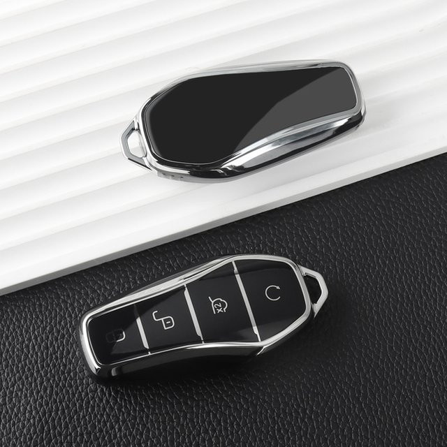 Schutzhülle aus weichem TPU für BYD Autoschlüssel passend für Seal U DM-i, Atto 3, Song Pro, Dolphin, Song Plus, Han EV, Tang, Qin PLUS MAX und Yuan - Bild 1