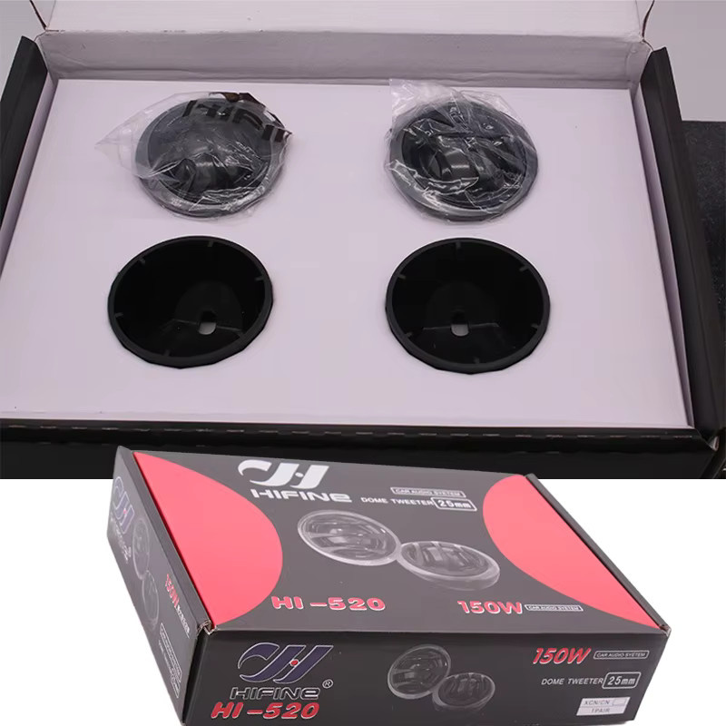 KUERL Auto-Hochtöner mit Filter, Symmetrisches HiFi-System mit Soft Dome Seidenmembran, Stereo-Lautsprecher in Schwarz - Bild 4