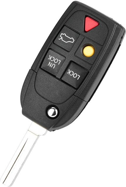 Shoemst Ersatzgehäuse für Volvo S60 S80 V70 XC70 XC90 Remote Flip Key in Schwarz - Bild 1