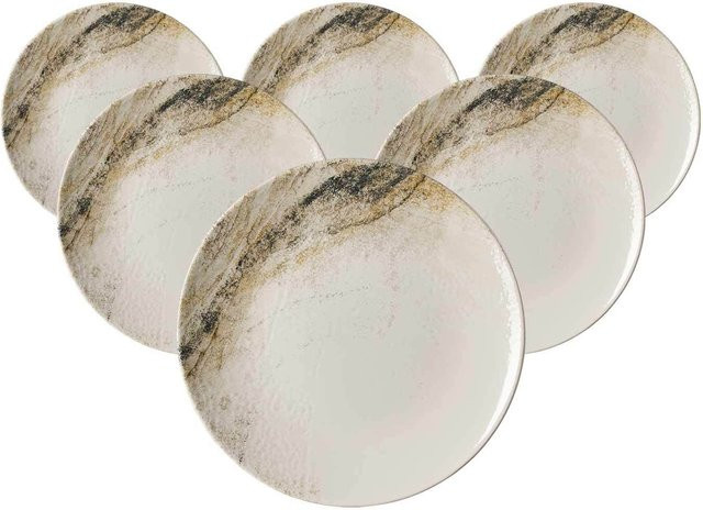 Ritzenhoff & Breker Dessertteller Arezzo aus Porzellan weiß, 6er Set, Durchmesser: 20,5 cm - Bild 1