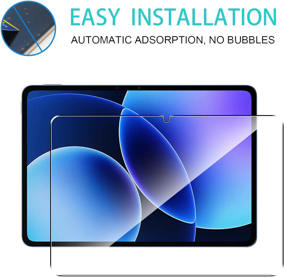 2 Stück Xiaomi Pad 8 und Pad 8 Pro Displayschutz aus 9H gehärtetem Glas, transparent, 11,2 Zoll - Bild 3
