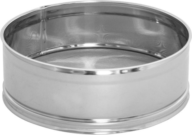 Schneider Mehlsieb aus Edelstahl in Silber mit feiner Maschenweite, Höhe: 6,5 cm, Durchmesser: 19 cm - Bild 1
