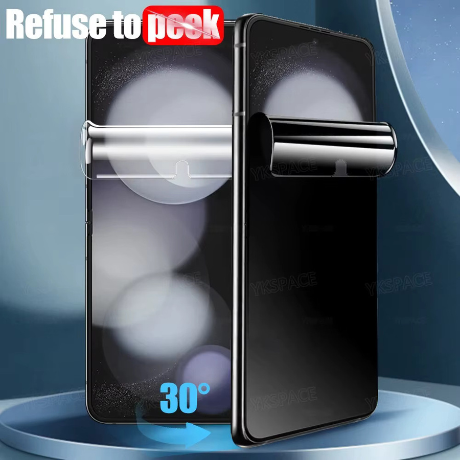 Anti-Spion Hydrogel Displayschutz für Motorola Moto Razr 40 50 60 Ultra Plus, transparenter Privatsphäre-Schutz für innere und externe Bildschirme - Bild 2