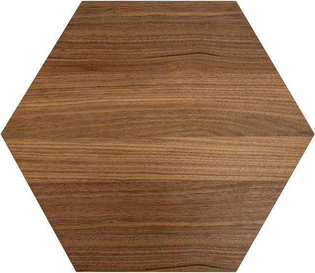 Denpanels Designpaneel Hexagon Walnuss Clear Schwarz aus MDF, 3 Stück, B: 50 cm x B: 50 cm x B: 50 cm - Bild 1