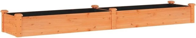 vidaXL Hochbeet aus Massivholz Tanne in Braun mit Einsatz, B/T/H: 240 x 45 x 25 cm - Bild 1