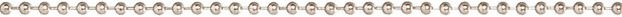 Conacord Kugelkette aus Messing in Chrom, Durchmesser: 2,5 mm, Meterware - Bild 1