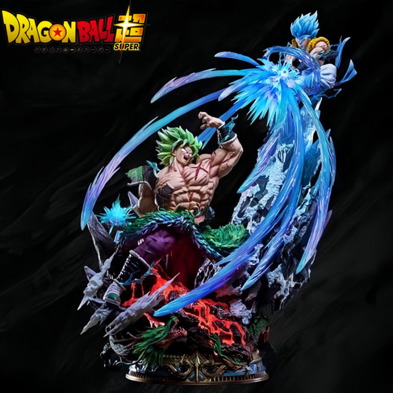 Bandai Dragon Ball Anime Figur Broly vs Gogeta Modell aus Kunststoff, mehrfarbig, Höhe: 23 cm - Bild 1