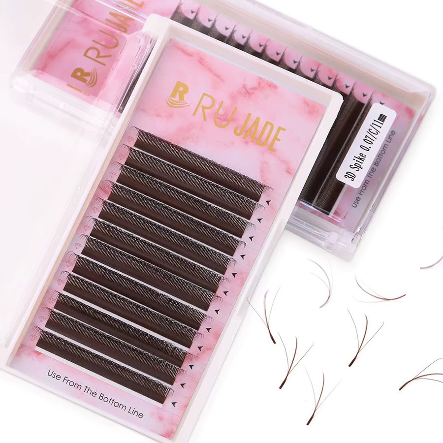 Lashrujade W-förmige 3D Fairy Lashes, Schwarzbraun, Unisex - Bild 5