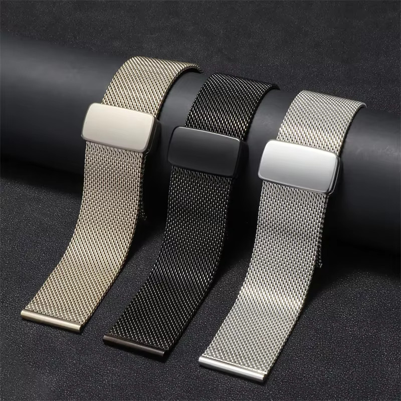 FancyWrist Uhrenarmband Milanaise, Edelstahl, Silber - Bild 2