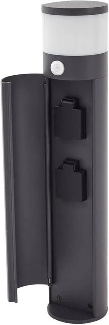 Lucande Außenleuchte Corban Modern aus Aluminium in Schwarz mit Bewegungsmelder und G9 Fassung, IP44 - Bild 1