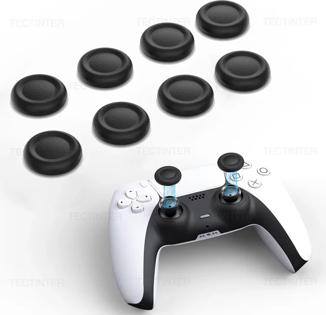 Sony Joystick-Ersatzkappen für Playstation PS4 und PS5 Controller in Schwarz - Bild 1