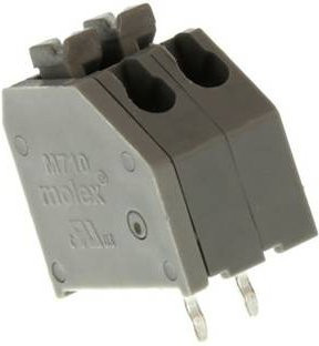 Molex Printklemme 397000702 Polzahl 2 in Grau - Bild 1