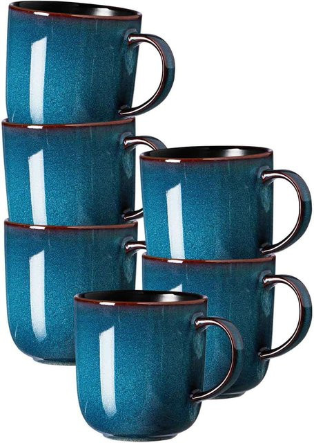 Ritzenhoff & Breker Kaffeebecher Bali Blau 6er Set 400 ml - Bild 1