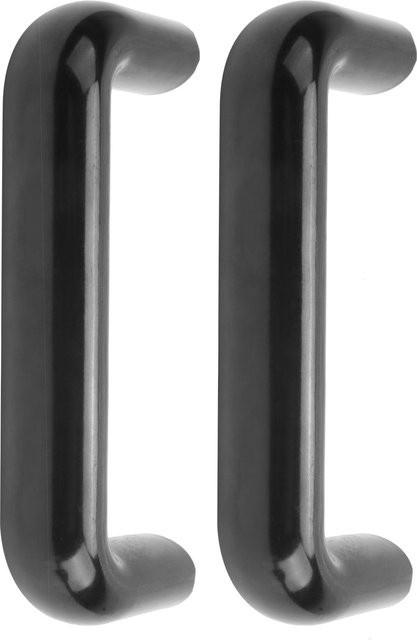 2 Stück U-Form Isolierung Zuggriff für industrielle Maschinen von TOMTOP JMS, Farbe: Schwarz, Material: Kunststoff, Lochmitte: 120 mm, Gewinde: M8 - Bild 1