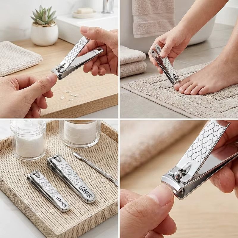 LGRAMER Nagelknipser-Set, 2-teilig, mit Nagelfeile, Unisex - Bild 4