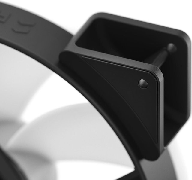 Fractal Design Prisma AL-18 PWM Gehäuselüfter mit 180 mm Durchmesser in Schwarz und Weiß - Bild 2
