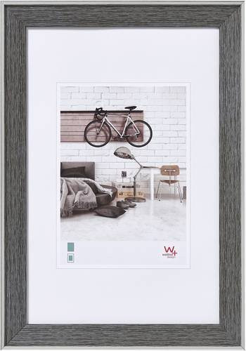 walther+ design EN030D Bilder Wechselrahmen Bohemian in Grau mit Aufsteller und Ösen für Hoch- und Querformataufhängung, Papierformat: 20 x 30 cm - Bild 1