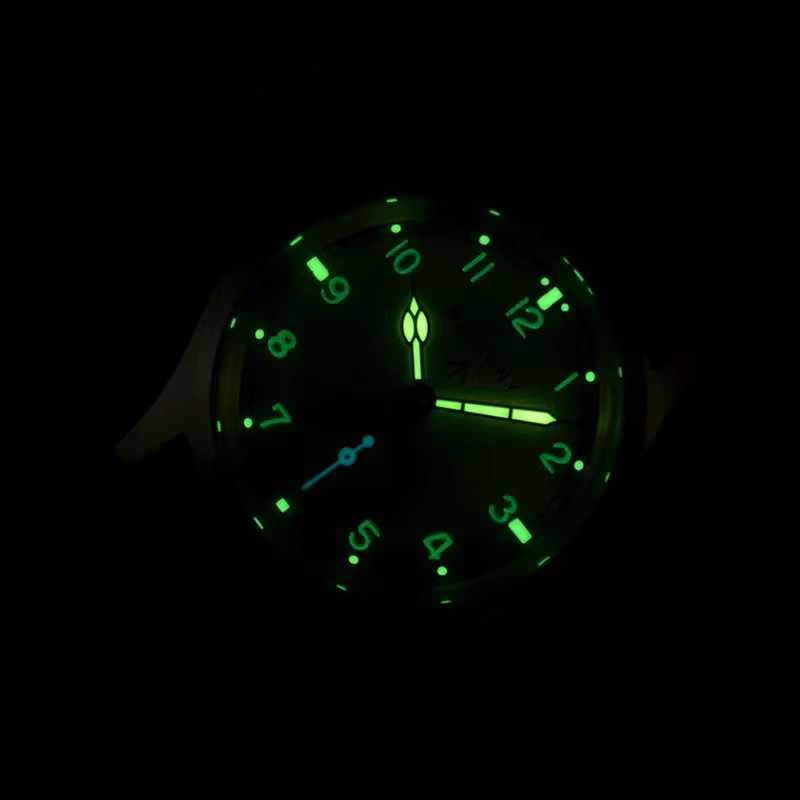 Baltany Armbanduhr, Mechanisch, Edelstahl, Leder, 36 mm, Herren - Bild 5