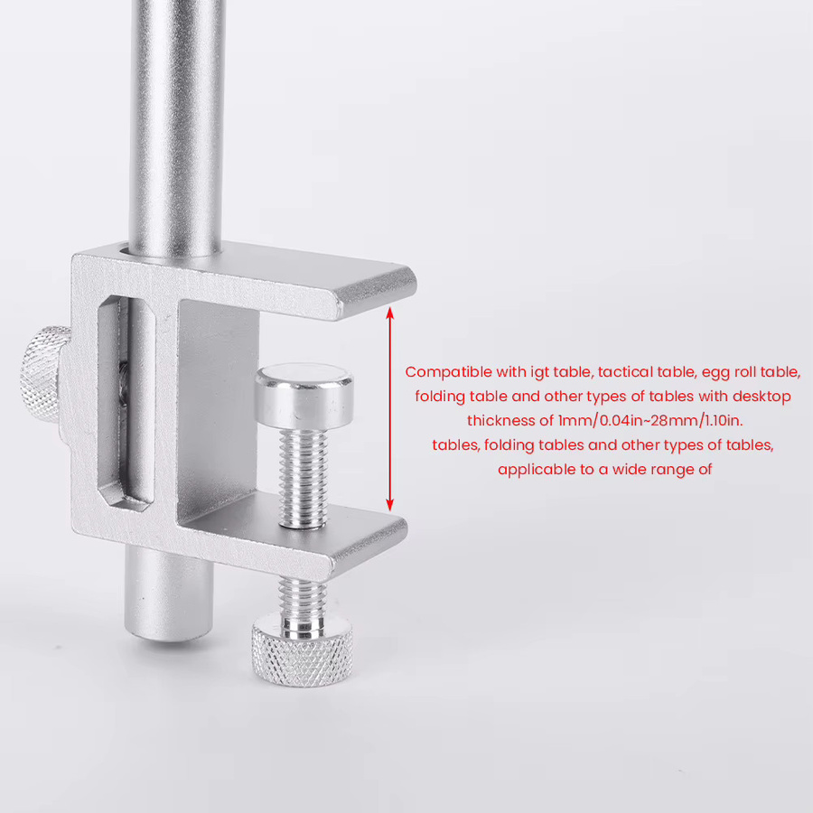APWIKOGER Camping IGT Laternenhalter aus Aluminiumlegierung in Silber zum Aufhängen oder Aufstellen von Lampen für Outdoor-Einsätze - Bild 4