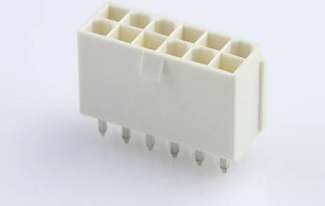 Molex Einbau-Buchsenleiste in Weiß mit 12 Polen und 4,20 mm Rastermaß - Bild 1