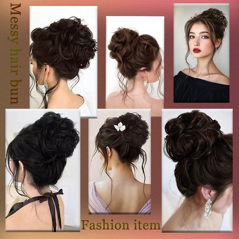 Horsepower star Haarknoten aus Kunstfaser, 6 Zoll, für lockiges Haar, Damen - Bild 4