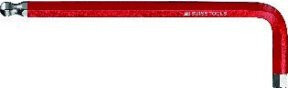 PB Swiss Tools RainBow Winkelschraubendreher DIN 911 Kugelkopf in Rot aus Stahl mit 2,5mm - Bild 1