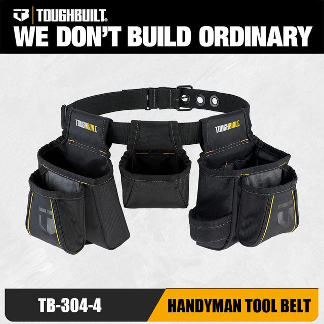 TOUGHBUILT Werkzeuggürtel aus robustem Polyester als Werkzeug-Organizer und Werkzeugtasche - Bild 1