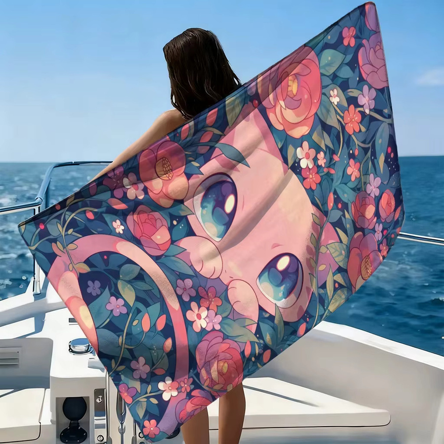 Potdemiel Pokémon Spirit Mikrofaser-Strandtuch in Multicolour, schnell trocknendes Badetuch für Sport, Yoga und Fitness - Bild 4