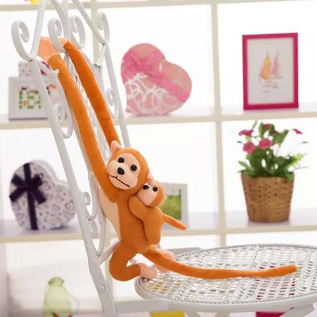 Yiran toy Affe Stofftier Plüsch, Braun, 60 cm - Bild 1
