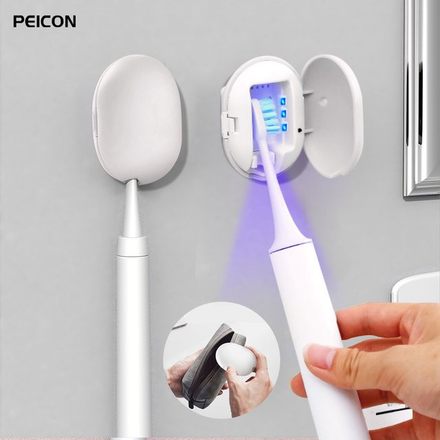 PEICON Zahnbürsten-Sterilisator, USB wiederaufladbar, weiß, Unisex - Bild 1