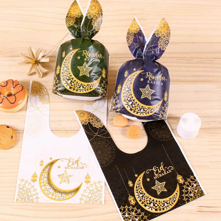Niedliche Cartoon Kaninchen Geschenktaschen für Ramadan Kareem und Eid Al-Fitr, Mehrfarbig - Bild 2