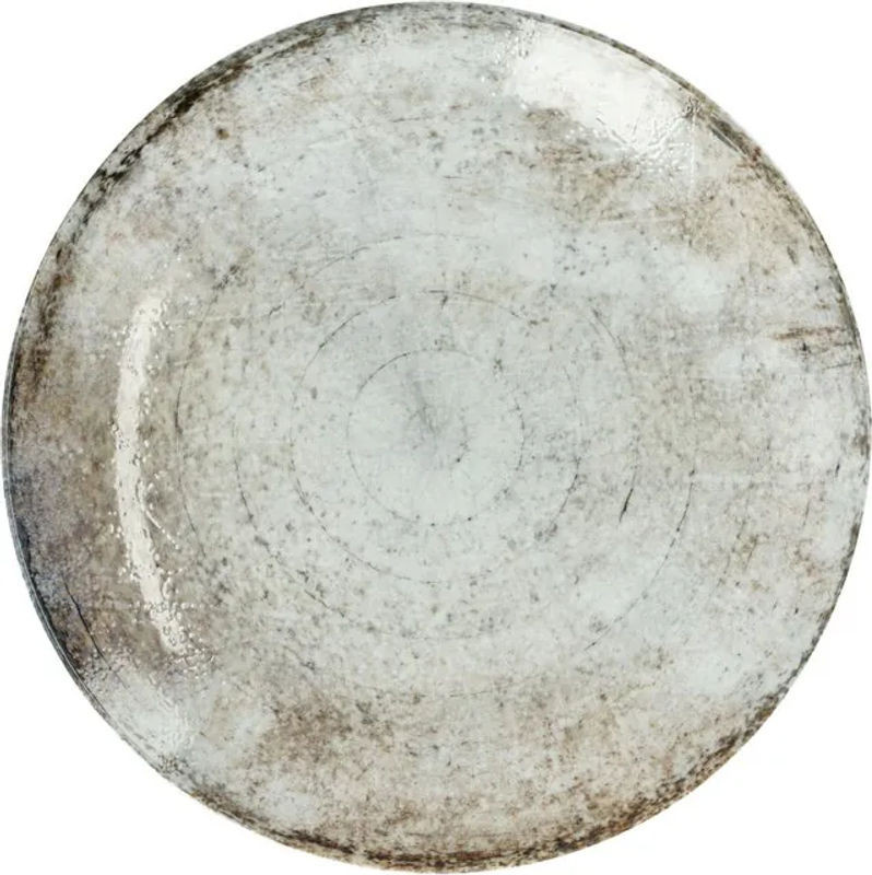 VEGA Gironia Teller flach aus Porzellan, 6er Pack, rund, Durchmesser: 27,5 cm, beige/grau - Bild 1