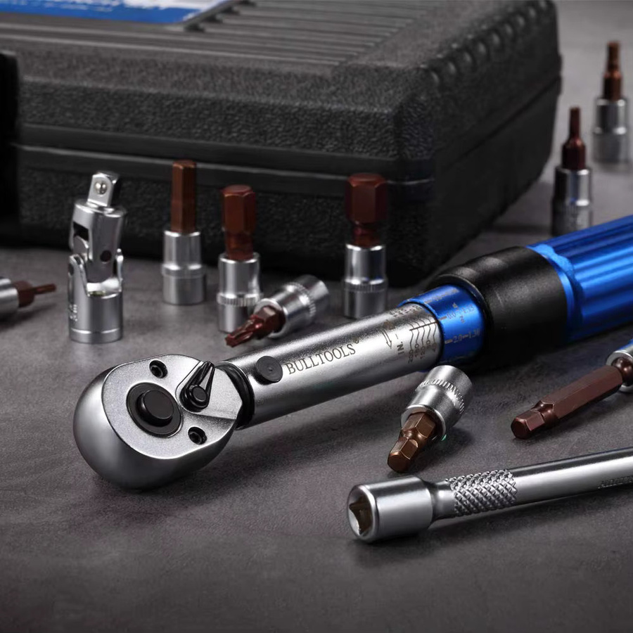 Rafford Drehmomentschlüssel Set mit 1/4-Zoll-Antrieb aus Chrom-Vanadium-Stahl in Silber, 15 Stück - Bild 6