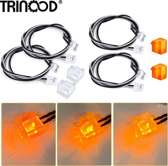 TRINOOD Fußpedal-Blinkerleuchte, 1 Paar, LED-Lampe, 3 V, 3 Farben - Bild 1