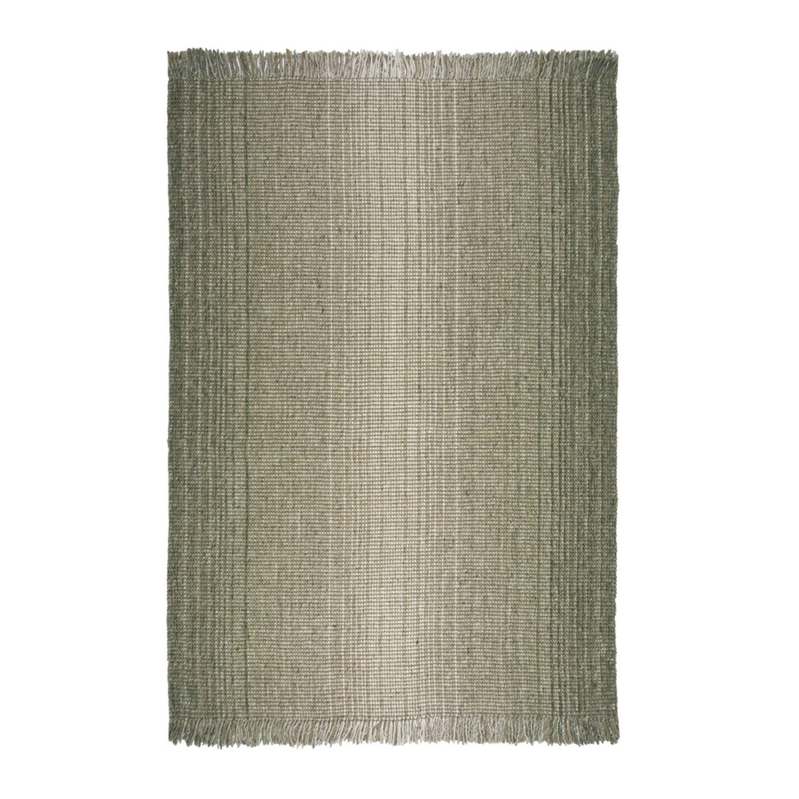 Flair Rugs Kurzflorteppich Jute Ombre Grün B: 200 cm, T: 290 cm - Bild 2