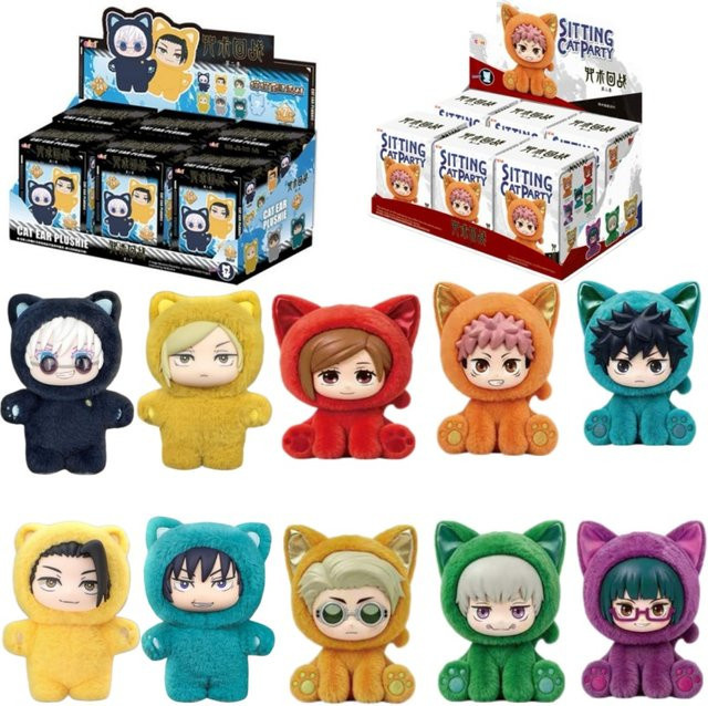 EAKI Jujutsu Kaisen Sakamoto Days Sitzende Katze Party-Serie, Blind Box, Einzelfigur - Bild 1